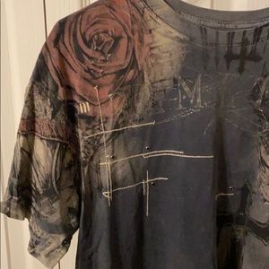 Dark Grey Remetee Short Sleeve T-Shirt (L)